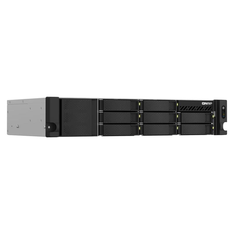 Servidor nas qnap ts - 873aeu - rp - 4g 8 bahias 2u rack 4gb gigabit ethernet