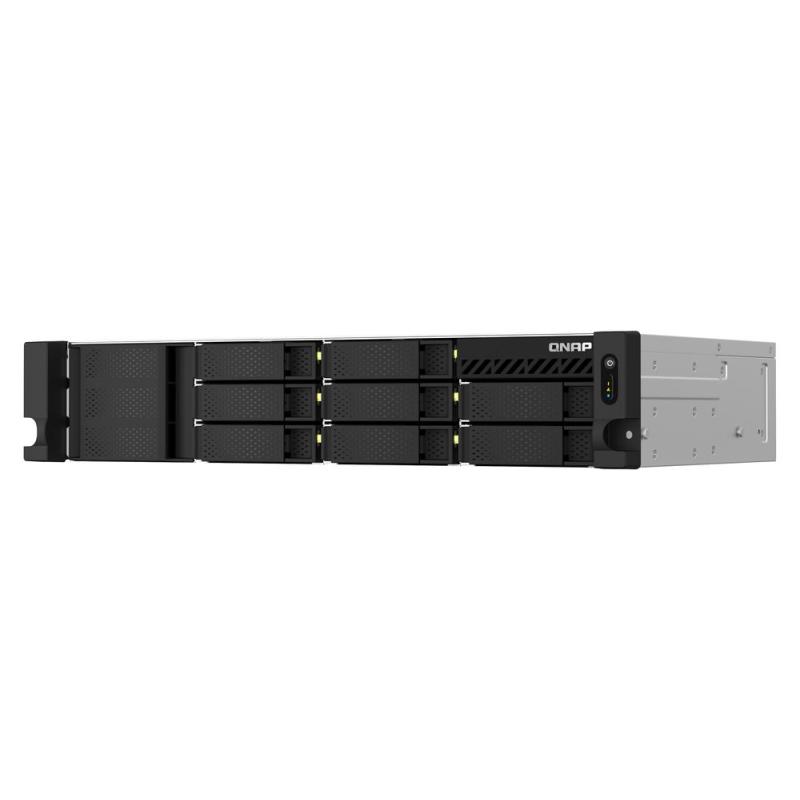 Servidor nas qnap ts - 873aeu - rp - 4g 8 bahias 2u rack 4gb gigabit ethernet