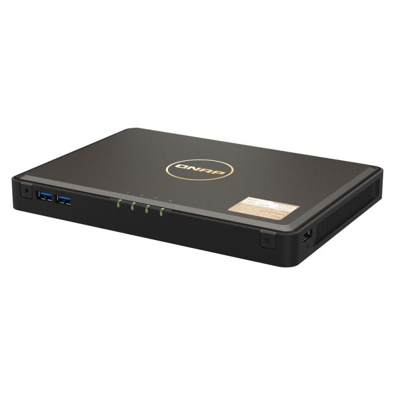 Servidor nas qnap tbs - 464 - 8g 4 bahia 8gb gigabit ethernet