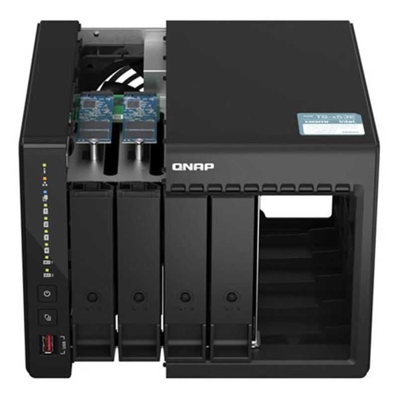 Servidor nas qnap k - ts - 453e - 8g+4xmn10ada600s 4 bahias 8gb gigabit ethernet