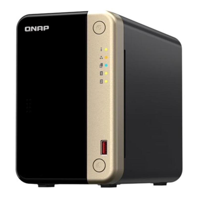 Servidor nas qnap k - ts - 264 - 8g+2xmn10ada800s 2 bahias 8gb gigabit ethernet