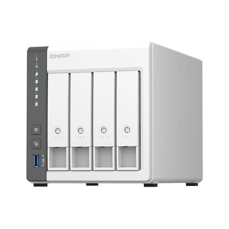Servidor nas qnap k - ts - 433 - 4g+4xmn10ada800s 4 bahias 4gb gigabit ethernet