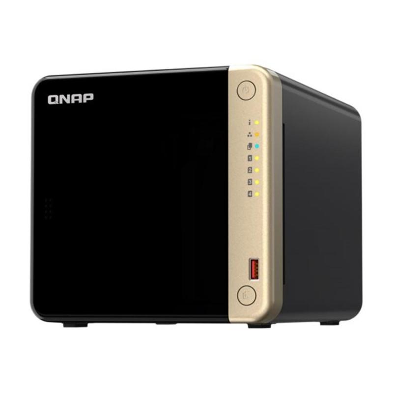 Servidor nas qnap k - ts - 464 - 8g+4xmn10ada800s 4 bahias 8gb gigabit ethernet