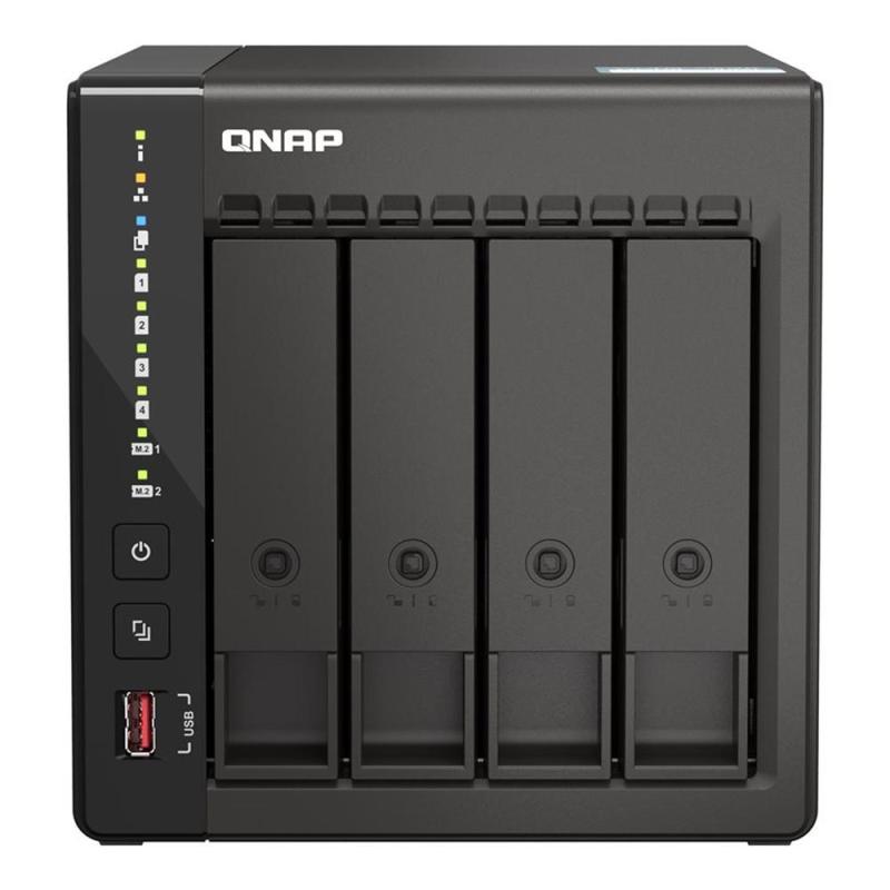 Servidor nas qnap k - ts - 453e - 8g+4xmn10ada800s 4 bahias 8gb gigabit ethernet