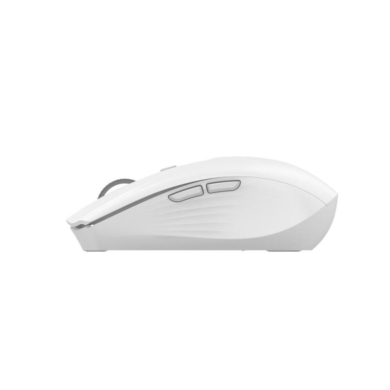 Mouse raton coolbox gaming w01 blanco 1600 dpi inalambrico recargable