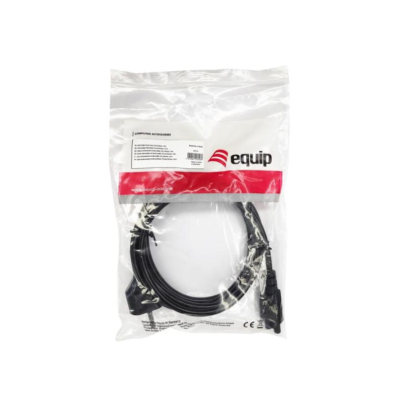 Cable alimentacion c5 a cee7 - 4 equip trebol 1.8m