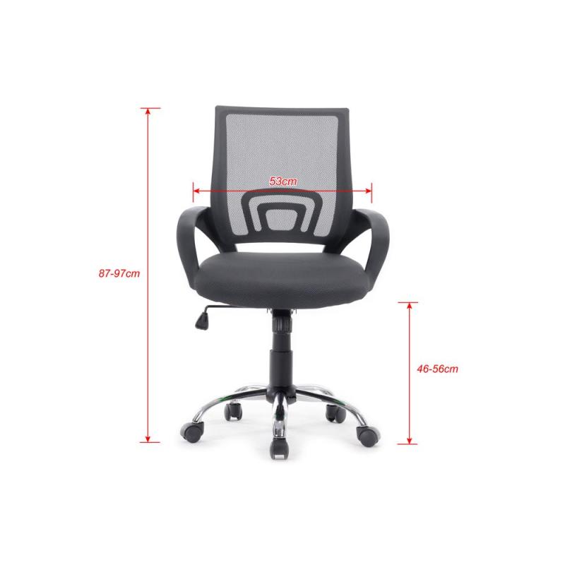 Silla de oficina equip 651014 gris ergonomica
