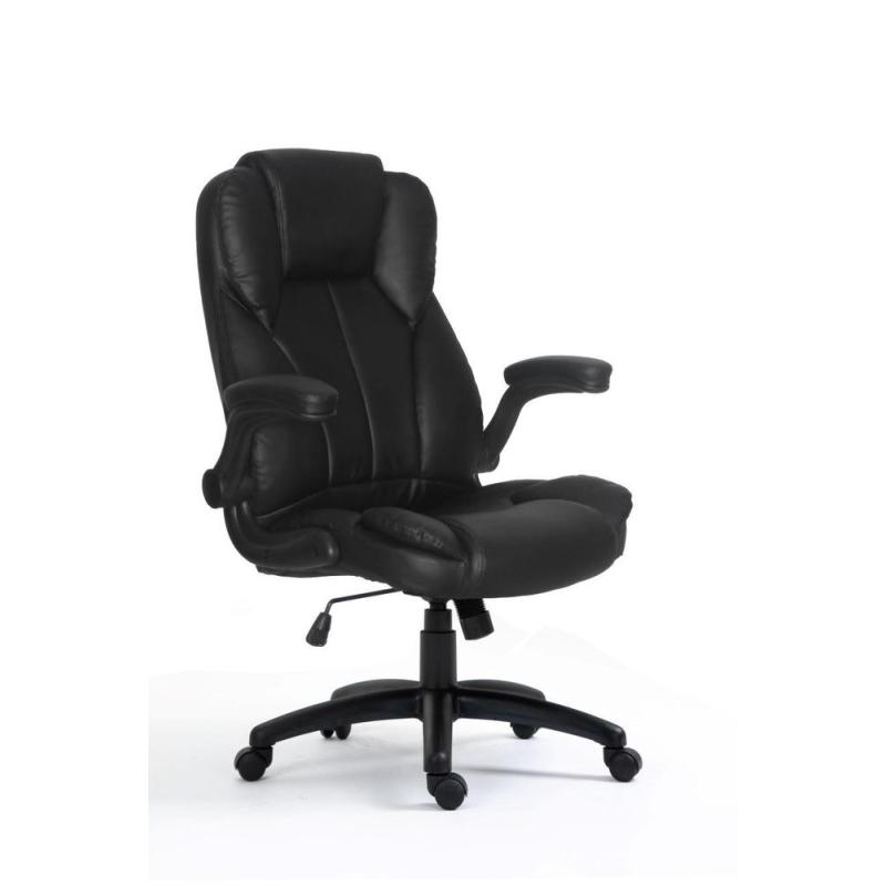 Silla de oficina equip 651006 negra respaldo acolchado ergonomica
