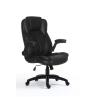 Silla de oficina equip 651006 negra respaldo acolchado ergonomica