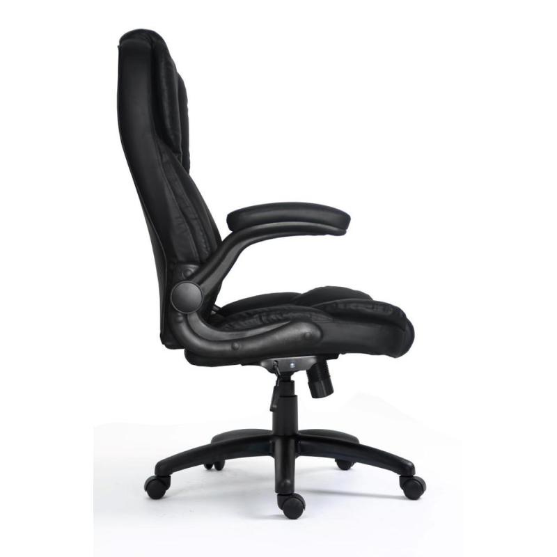 Silla de oficina equip 651006 negra respaldo acolchado ergonomica