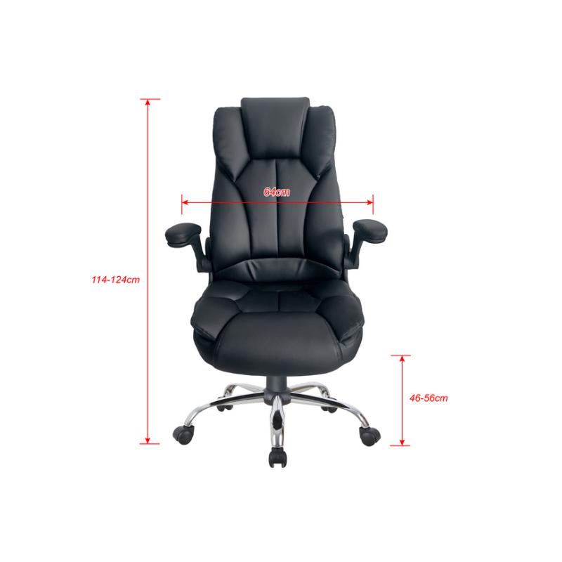 Silla de oficina equip 651006 negra respaldo acolchado ergonomica