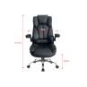 Silla de oficina equip 651006 negra respaldo acolchado ergonomica