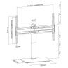 Soporte de mesa con base equip vesa hasta 70 pulgadas 600x400mm max 40kgs