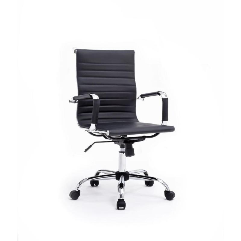 Silla de oficina equip 651002 negra ergonomica respaldo medio