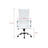 Silla de oficina equip 651017 blanca ergonomica respaldo alto