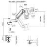 Soporte de mesa equip vesa hasta 32 pulgadas 100x100mm max 9kg