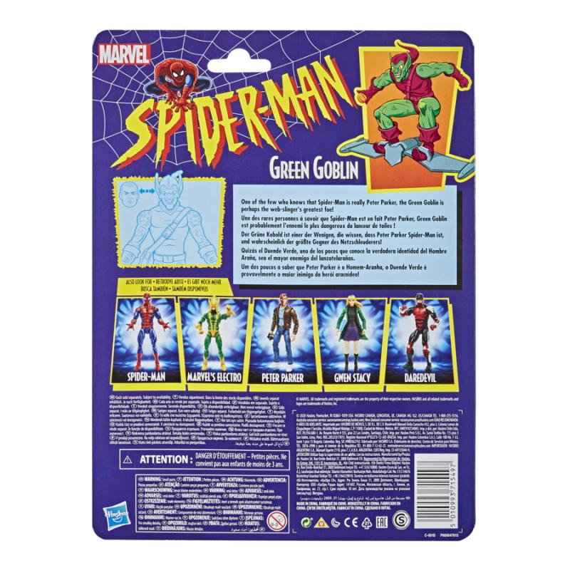 Figura hasbro marvel comics spider - man green goblin