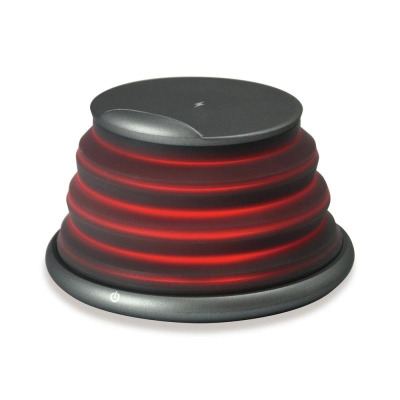 Cargador inalambrico conceptronic gorgon02g qi 10w gris