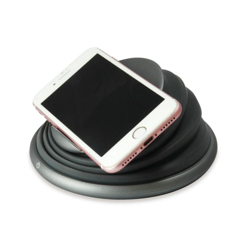 Cargador inalambrico conceptronic gorgon02g qi 10w gris