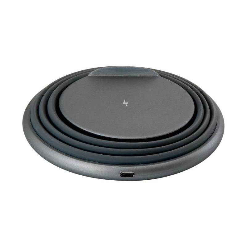 Cargador inalambrico conceptronic gorgon02g qi 10w gris