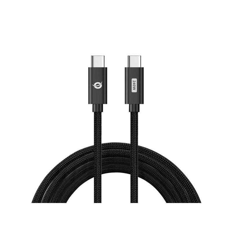 Cable usb tipo c conceptronic 1.2m - macho - macho - pd 3.1 - 240w