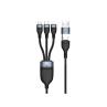 Cable usb 3in1 conceptronic 2m pd 3.0 100w 20v 5a 480mbps e - mark