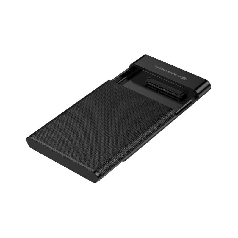 Caja externa 2.5 pulgadas usb - c conceptronic dante06b hasta 6gbs de 7mm hasta 9.5mm