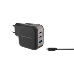 Cargador de pared conceptronic althea17b 67w 2x usb tipo c 1x usb tipo a