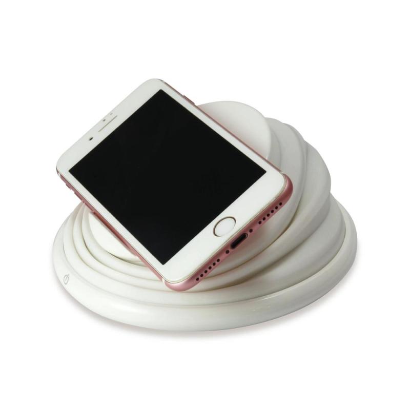 Cargador inalambrico conceptronic gorgon02w qi 10w blanco