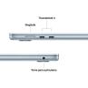 Portatil apple macbook air 15 apple m4 16gb ssd 256gb 15.3 pulgadas