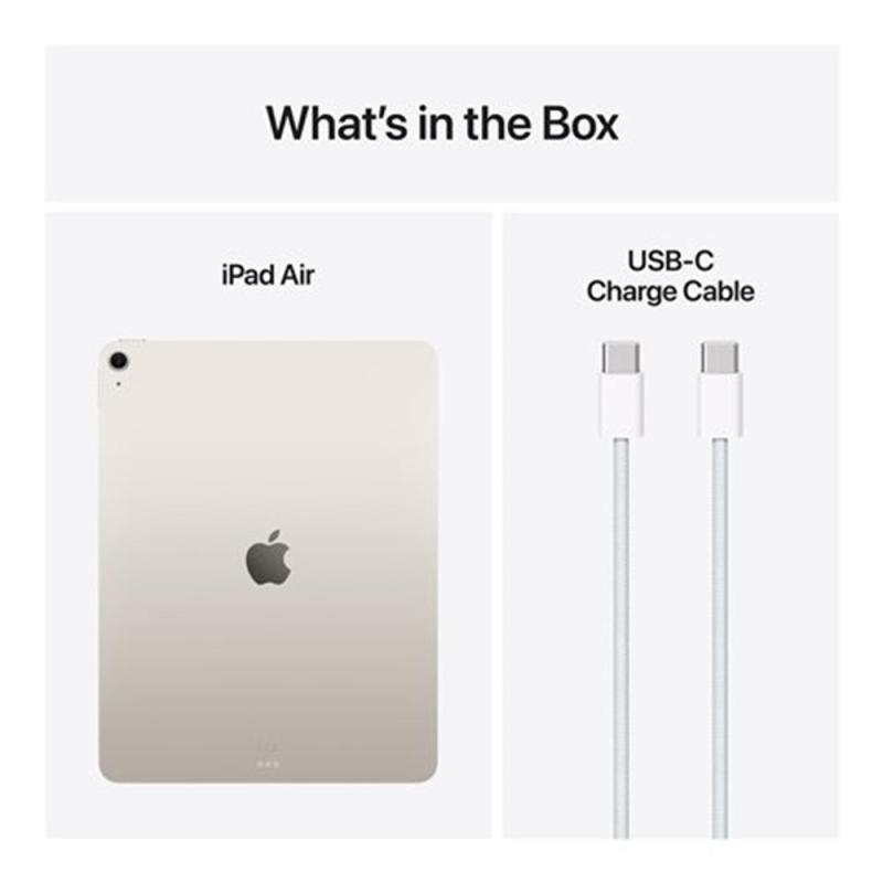 Apple ipad air 8gb 256gb wifi starlight 13 pulgadas - ips - 12mpx