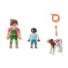 Playmobil - granjera con ternero