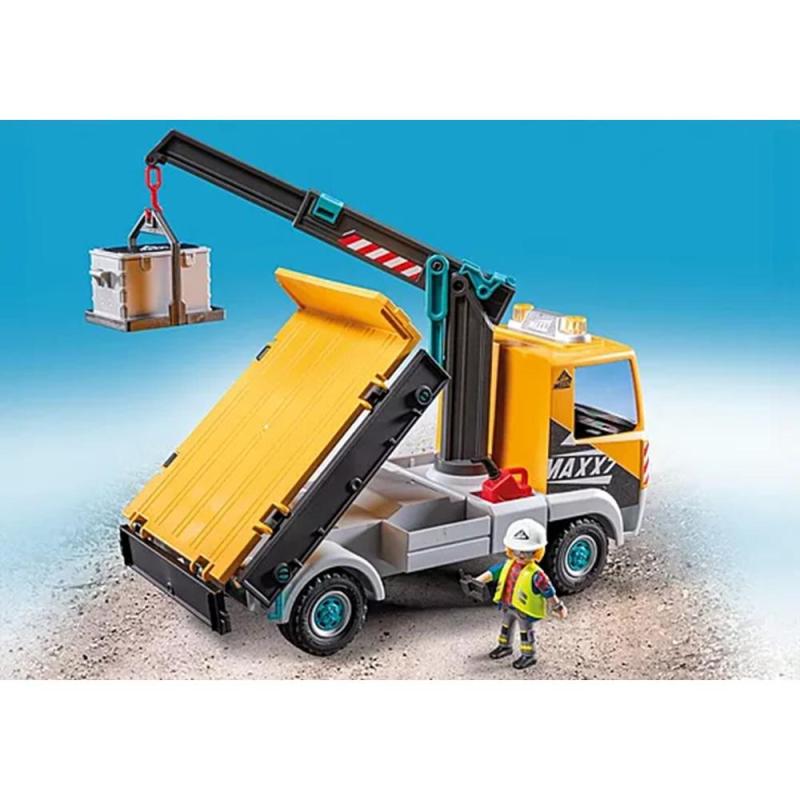 Playmobil - camión de construcción con grúa