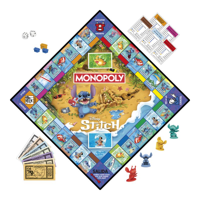 Juego de mesa monopoly stitch
