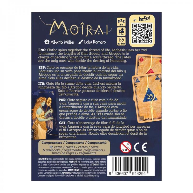 Juego de mesa moirai pocket