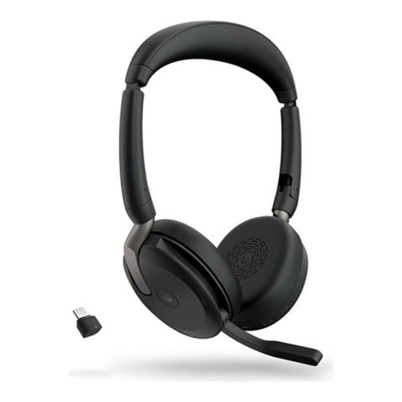 Auriculares jabra evolve2 65 flex ms stereo inalambrico negro