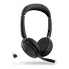 Auriculares jabra evolve2 65 flex ms stereo inalambrico negro