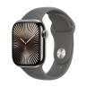 Smartwatch apple watch series 10 gps + cell 42mm natural titanium stone grey sport band s - m