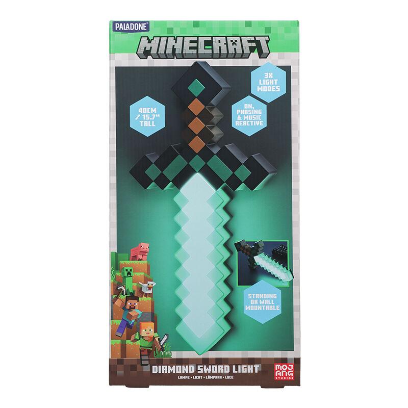 Lámpara paladone minecraft espada de diamante