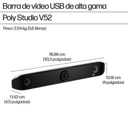 Webcam poly studio v52 4k uhd