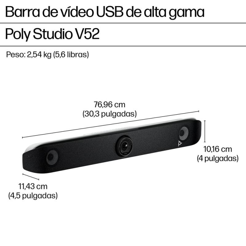 Webcam poly studio v52 4k uhd