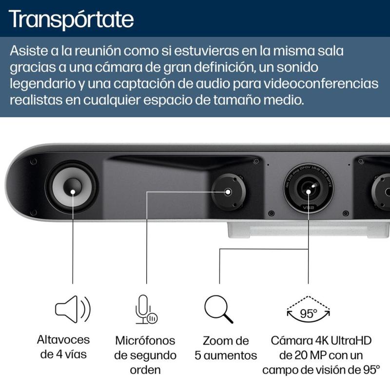 Webcam poly studio v52 4k uhd
