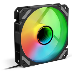 Ventilador caja sharkoon mirror pwm rgb negro