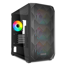 Caja gaming sharkoom mk3 matx negro 3xvent 120mm 3xusb sn fuente