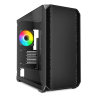 Caja gaming sharkoom mk2 rgb matx negro 120mm 3xusb sn fuente
