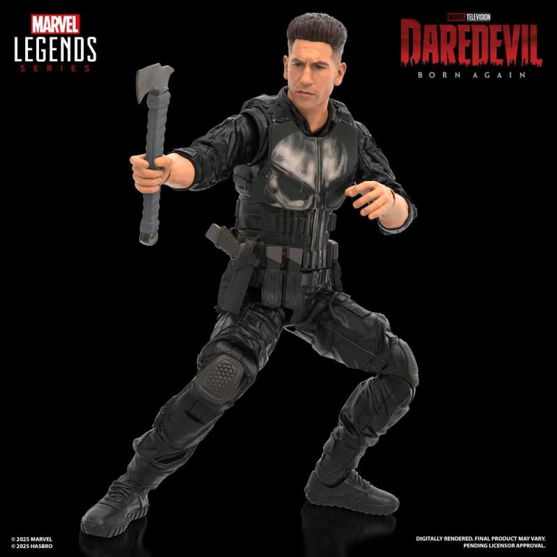 Figura hasbro marvel legends series daredevil born again punisher