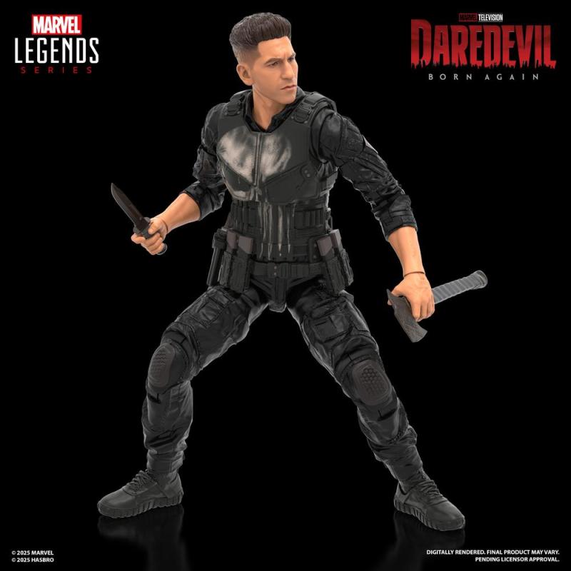 Figura hasbro marvel legends series daredevil born again punisher