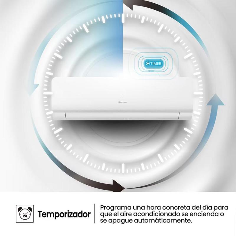 Aire acondicionado split 1x1 hisense inverter 2236 frig - h 2236kcal - h wifi