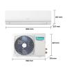 Aire acondicionado split 1x1 hisense inverter 5418 frig - h 5417 kcal - h wifi