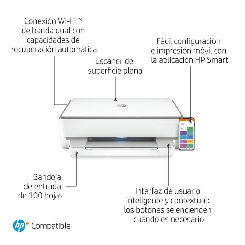 Multifunción inyección hp envy 6020e wifi duplex